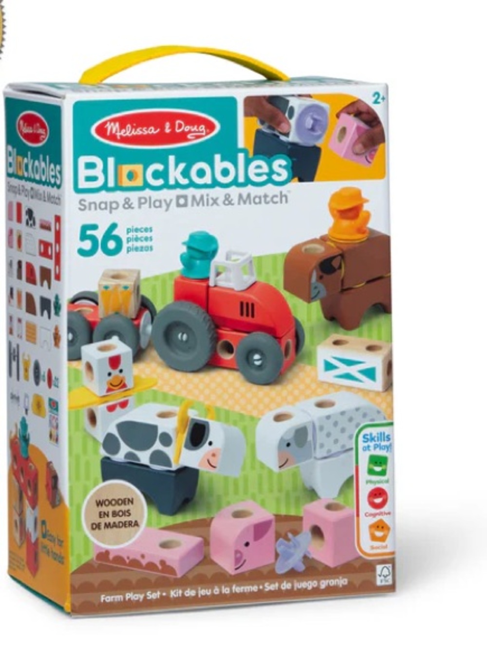 Melissa & Doug Blackables Snap & Play Farm Play Set - Multi Color